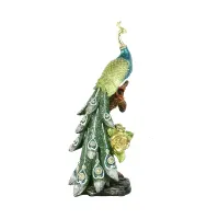 informa-33.5-cm-patung-miniatur-merak-a1---hijau-tosca