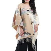 poncho-blus-lengan-pajang-wanita-tenun-rangrang-bali