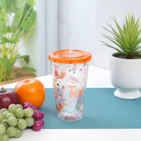 krishome-450-ml-fox-tumbler-&-sedotan---orange