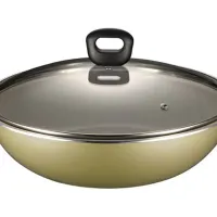 krischef-32-cm-wok-pan-dengan-tutup---gold