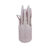 selma-set-8-pcs-lina-pisau-dapur-dengan-block-&-talenan---pink