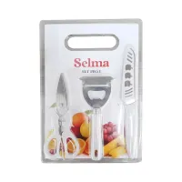 selma-set-4-pcs-lily-pisau-dapur---krem