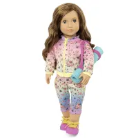 our-generation-set-boneka-lucy-grace-brown-hair-yoga-outfit