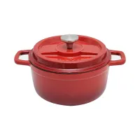 cooking-color-24-cm-kinox-panci-casserole-cast-iron---merah