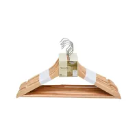 informa-set-8-pcs-hanger-kayu---cokelat