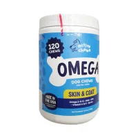 active-chews-120-pcs-suplemen-hewan-omega-skin-&-coat