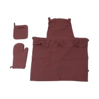 arthome-set-3-pcs-celemek-dapur-ruffle---teracota