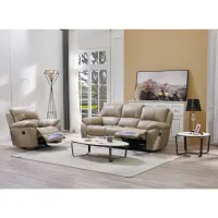 cheers-maurice-sofa-recliner-kulit-3-seater---cokelat