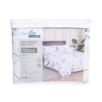 sleeplite-180x200-cm-set-5-pcs-seprai-king-polyester-leaf---biru