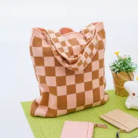 ataru-tote-bag-rajut-checkered---pink/cokelat