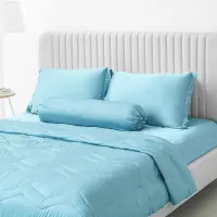 fiore-260x230-cm-bed-cover-tencel---biru-teal
