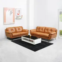 ferrara-brescia-sofa-kulit-2-seater---cokelat