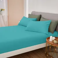 linotela-100x200-cm-seprai-single-katun-fitted---dusty-turquoise