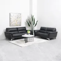 informa-downe-set-sofa-kulit---hitam