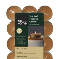 arthome-set-30-pcs-tealight-sandalwood---cokelat