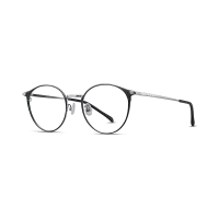 parim-eyewear-kacamata-round-titanium---hitam/silver