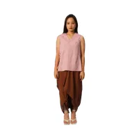 pendopo-ukuran-s-blus-wanita-linen-button-detail-0223---pink