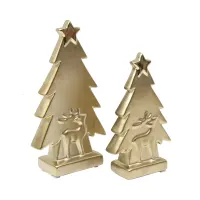 informa-set-2-pcs-patung-miniatur-pohon-festive---gold