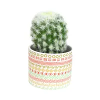 arthome-17-cm-tanaman-artifisial-flocking-cactus