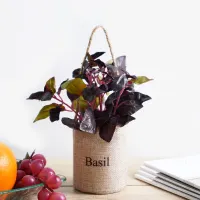 arthome-17-cm-tanaman-artifisial-basil-flax-bag---ungu