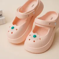 ataru-ukuran-35/36-sandal-wanita-clogs-mary-jane---pink