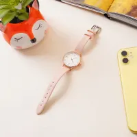 ataru-jam-tangan-wanita-gold-pu-strap---pink