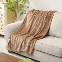 sleeplite-160x200-cm-selimut-emboss-fleece---cokelat-tua