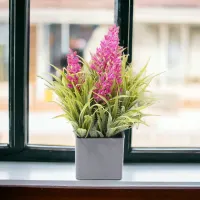 arthome-bunga-artifisial-grass-lavender-dengan-pot---ungu