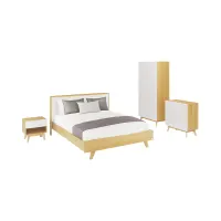 informa-moira-set-tempat-tidur-queen---cokelat-oak