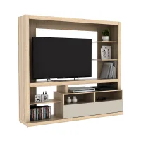 selma-friza-lemari-tv-entertainment-centre---cokelat-oak/taupe