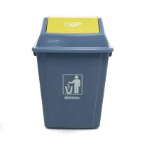 krisbow-40-ltr-tempat-sampah-plastik---abu-abu/kuning