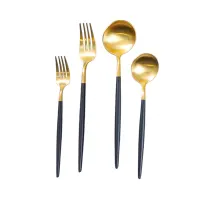 appetite-set-4-pcs-dill-alat-makan---hitam/gold