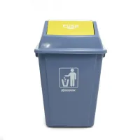 krisbow-58-ltr-tempat-sampah-plastik---abu-abu-kuning