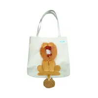 pet-kingdom-tote-bag-hewan-lion-head---krem-beige