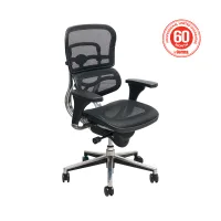 ergohuman-kursi-kantor-ergonomis-sandaran-rendah---hitam