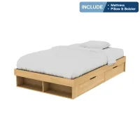 informa-120x200-cm-gio-tempat-tidur-dengan-matras---cokelat-oak