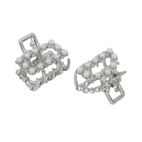 ataru-set-2-pcs-jepit-rambut-square-pearl-extra-small---silver/gold