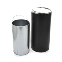 Gambar Krisbow 30 Cm Tempat Sampah Stainless - Hitam