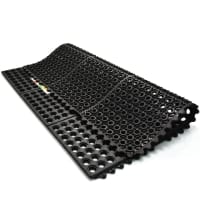 Gambar Krisbow 92x91 Cm Keset Anti Slip Work Safe - Hitam