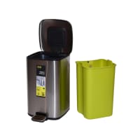 Gambar Eko 12 Ltr Tempat Sampah Stainless - Silver