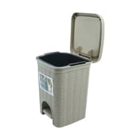 Gambar Stefanplast 6 Ltr Tempat Sampah Plastik Elegance - Abu-abu