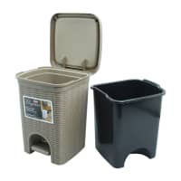 Gambar Stefanplast 6 Ltr Tempat Sampah Plastik Elegance - Abu-abu