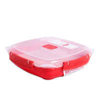 Gambar Sistema 880 Ml Kotak Makan Plate Microwave - Merah