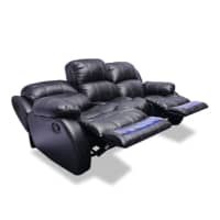 Gambar Cheers Madison Sofa Recliner Kulit 3 Seater - Hitam