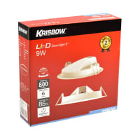 Gambar Krisbow Lampu Downlight Led 6 Inci 9w - Cool Daylight