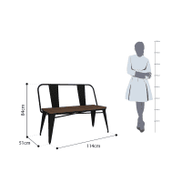 Gambar Informa London Elm Kursi Teras - Hitam