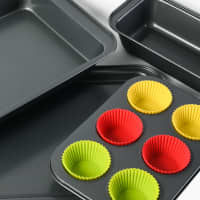 Gambar Cooking Color Set Loyang Kue Dengan Cup Silicone