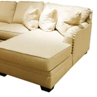 Gambar Kingswere Luxora Sofa L Sectional Fabric Kanan - Krem