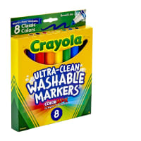 Gambar Crayola Set 8 Pcs Broad Line Markers Ultra Clean Washable