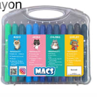 Gambar Macs Set 24 Pcs Gel Crayon Color  80022